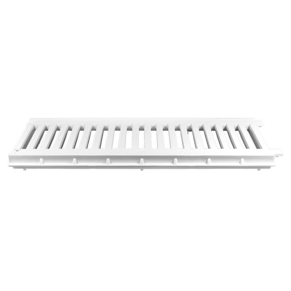 Grelha Com Porta Gralha Reforçada 15x50cm Branco - 1639 - Estrela