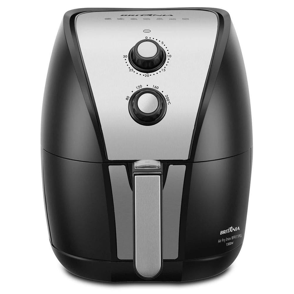 Air Fryer Britânia 4,4L Inox 1500W BFR11PG