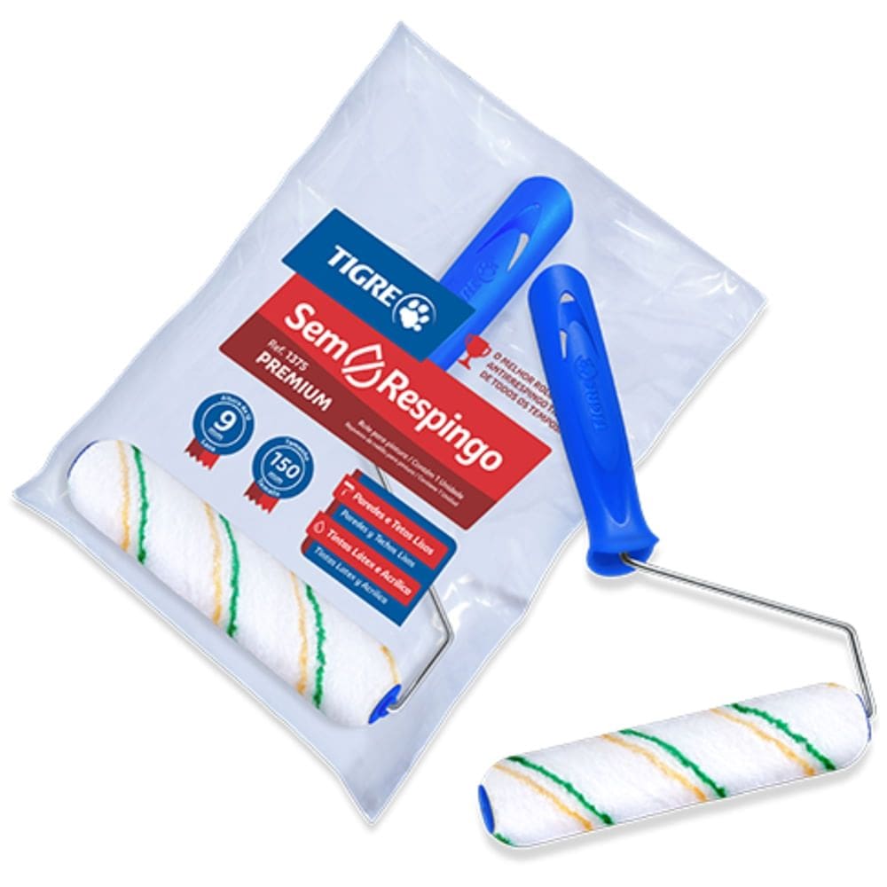 Rolo Sintético Anti Respingo com Cabo - 61375150 - PINCEIS TIGRE