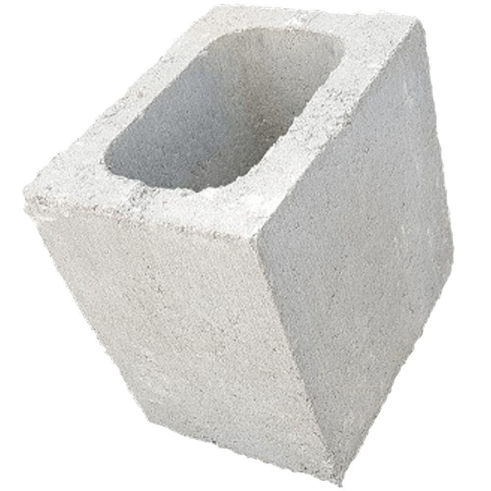 Meio Bloco De Construção Estrutural 14x19x19 Cm - Vb Blocos Meio Bloco De Concreto Estrutural 14x19x19