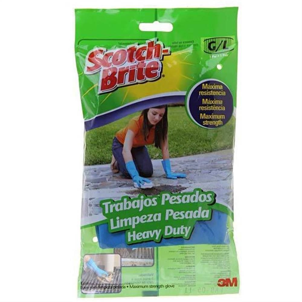 Luvas Scotch Brite Limpeza Pesada Grande - Hb004071500 - 3m Luvas Scotch Brite Limp.pesada Grande 3m