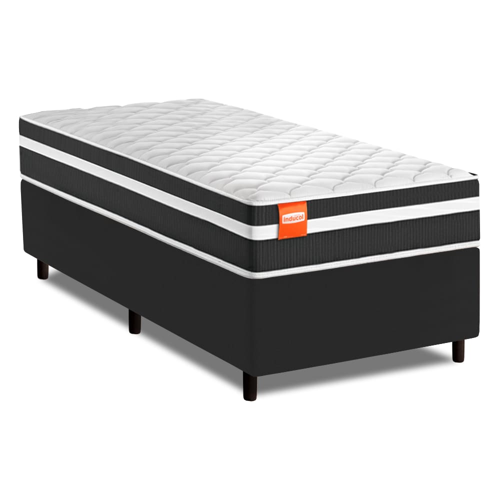 Cama Box Solteiro Molas Ensacadas Bali 88x188x60cm
