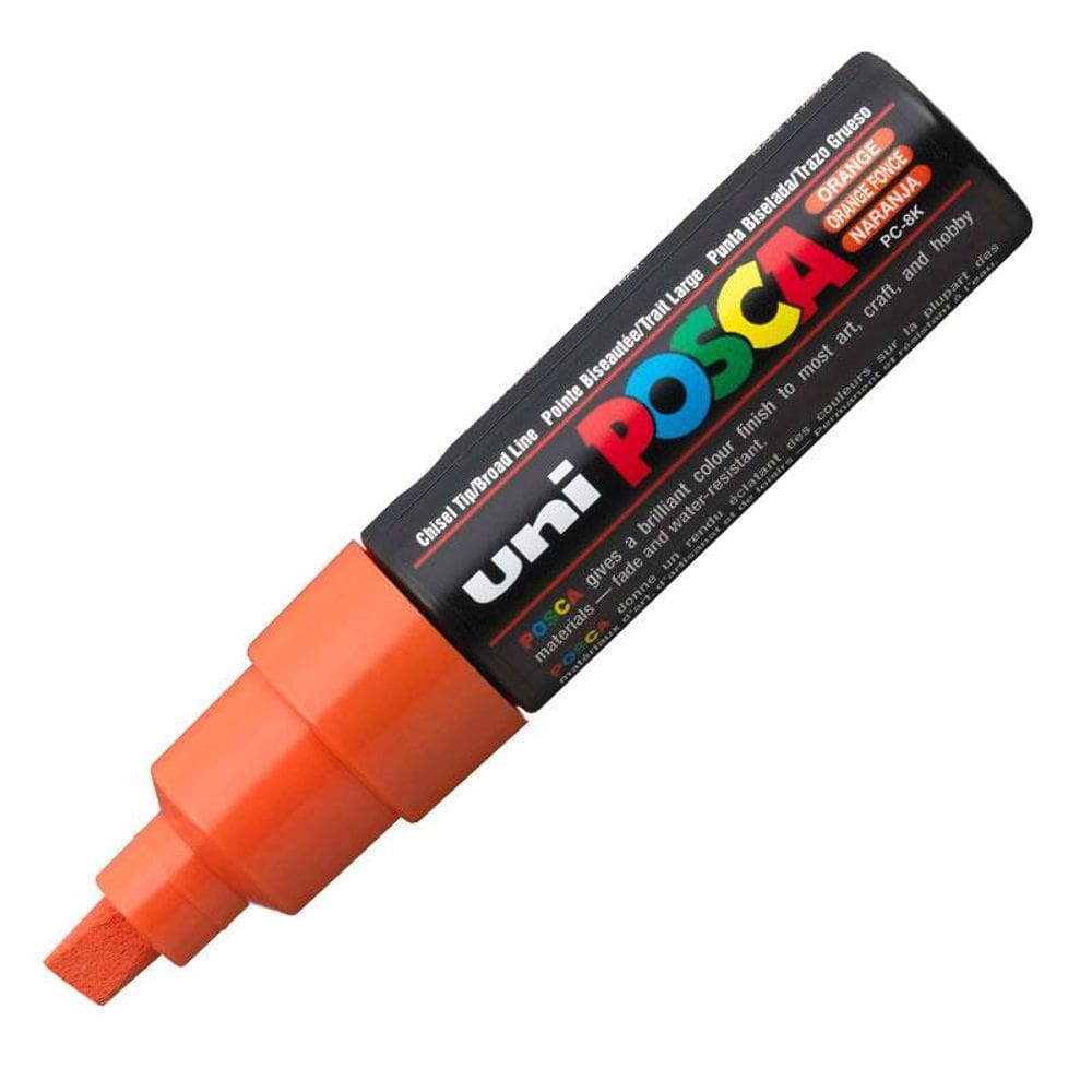 Caneta Posca PC-8K laranja - Uni-Ball