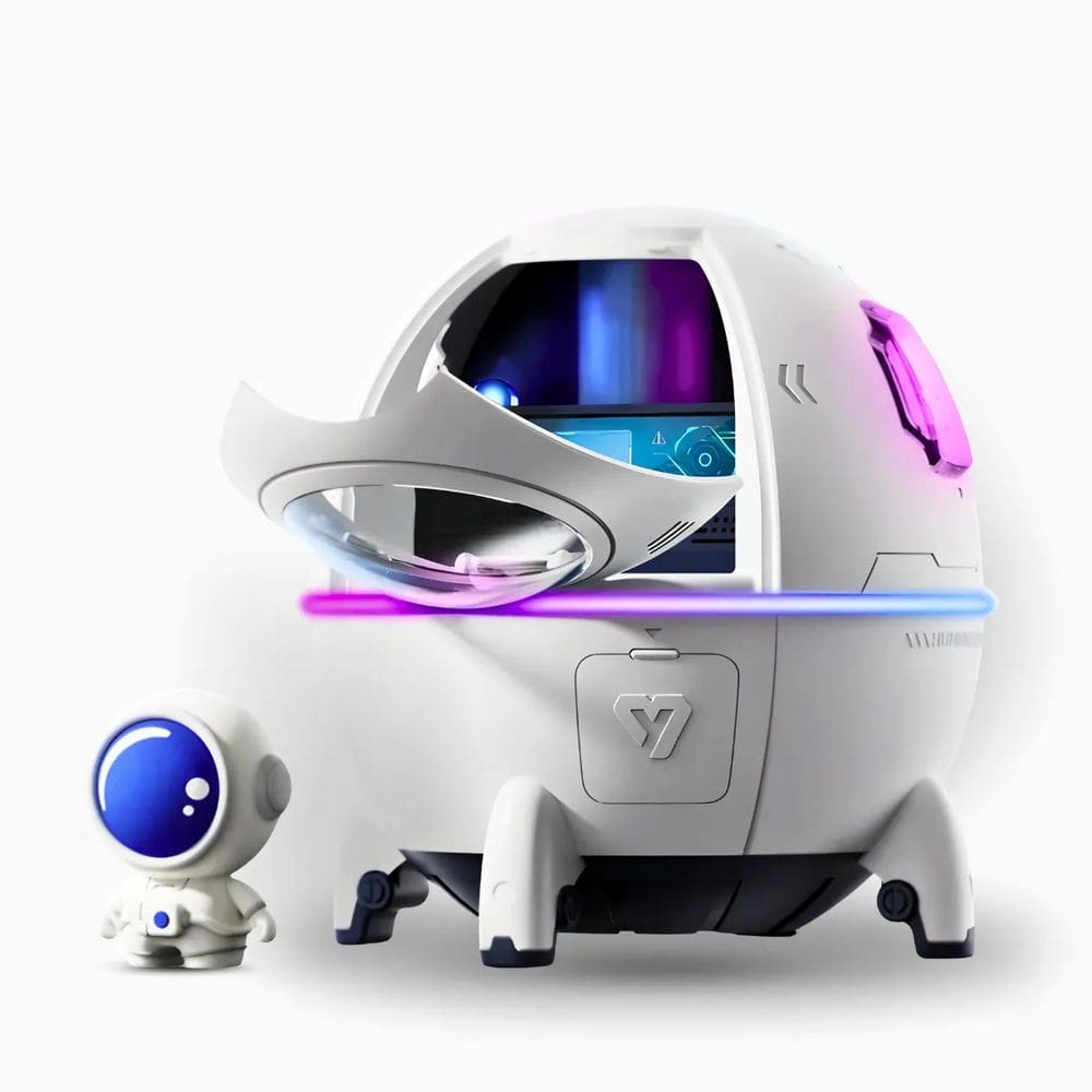 Umidificador de Ar Space Capsule Astronauta Portátil USB bom