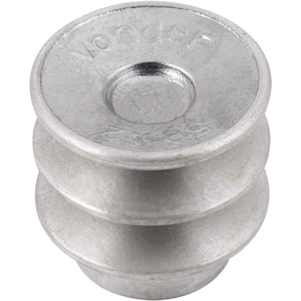 Polia de Alumínio 2 Canais Perfil A 50mm sem Furo - 6684120050 - VONDER