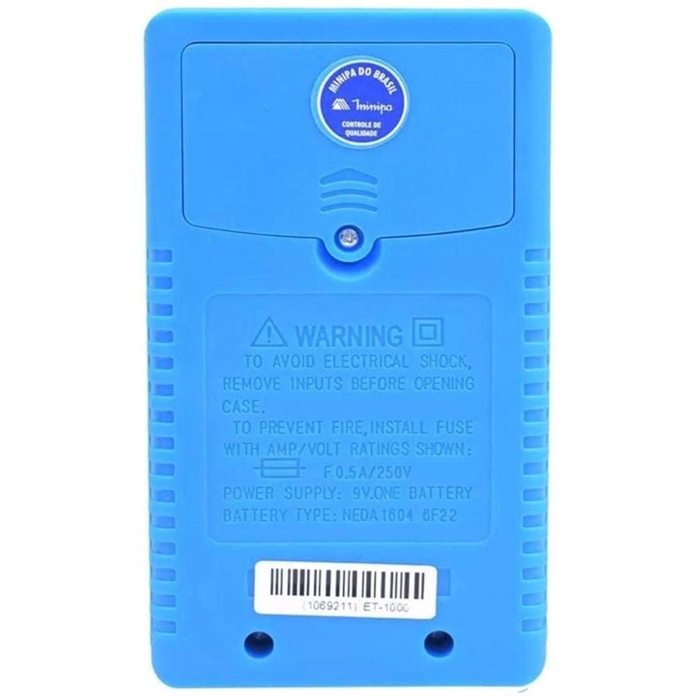 Multímetro Digital - Et-1000 - Minipa