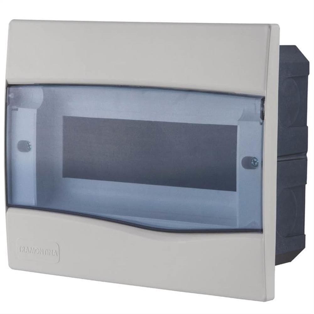Quadro De Distribuição De Embutir 9 Din - 56300-002 - Tramontina Quadro Distribuicao Emb.9 Trans Tramonti