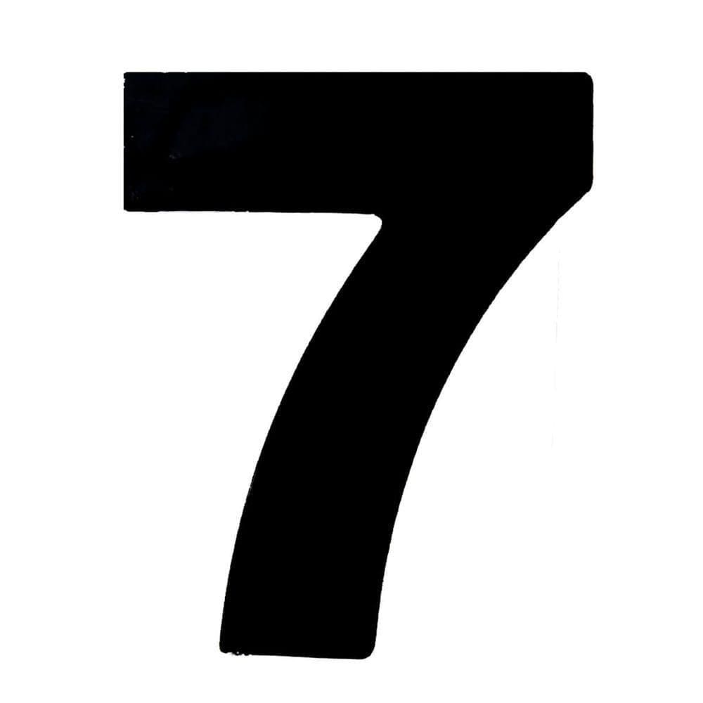 Número 7 Em Acm Preto 185mm - 685-7 - Numeral