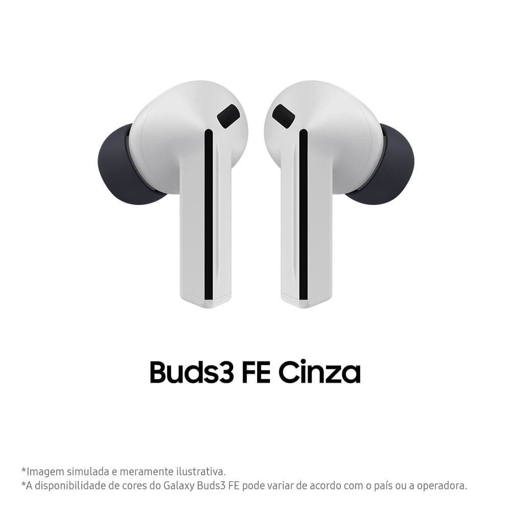 Samsung Galaxy Buds3 FE, Fone de Ouvido sem Fio, Cancelamento Ativo de Ruído, Galaxy AI Branco