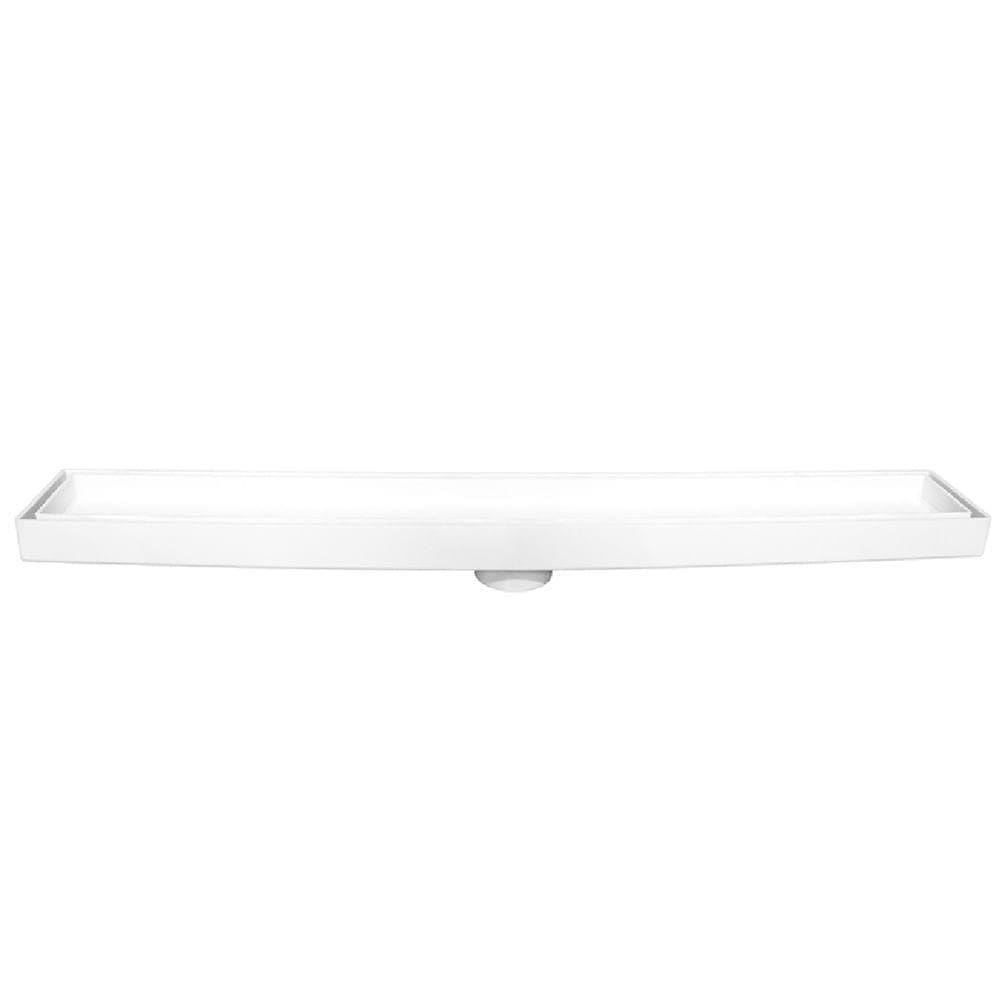 Ralo Invisível Linear Com 5x70cm Branco - 1712 - Estrela