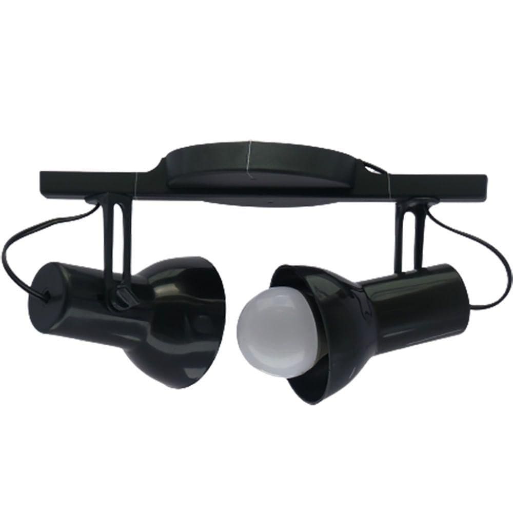 Spot Trilho Duplo Preto - 1120-s - Induplas