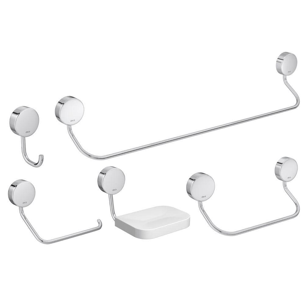 Kit De Acessórios Para Banheiro Net - 2000.c1 - Deca Kit Acessorios P-banheiro Net Deca 2000.c01