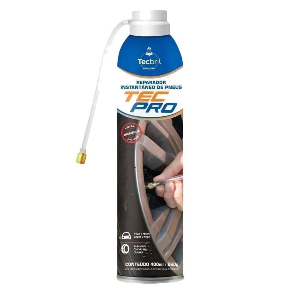 Reparador De Pneus 400ml - 260 Gramas - 5920246 - Tecbril Repador De Pneus 400ml - 260 Gramas - 5920246 - Tecbril