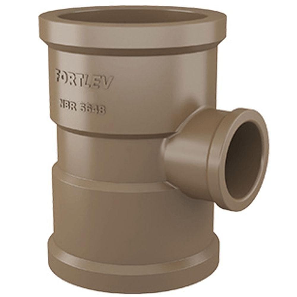 Tê Redução Soldavel 50x25mm - 10265029 - Fortlev Te Reducao Sold 50x25mm