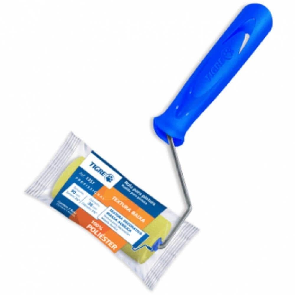 Rolo De Textura Baixa Com Cabo 1351 090 - 61351090 - Pincéis Tigre