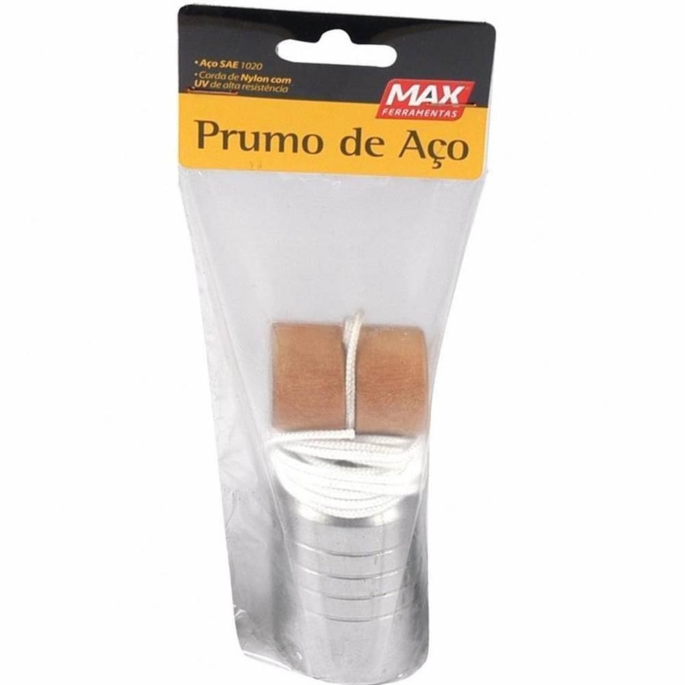 Prumo De Aço Parede 700g - 82555 - Max Prumo De Parede Aco 700g