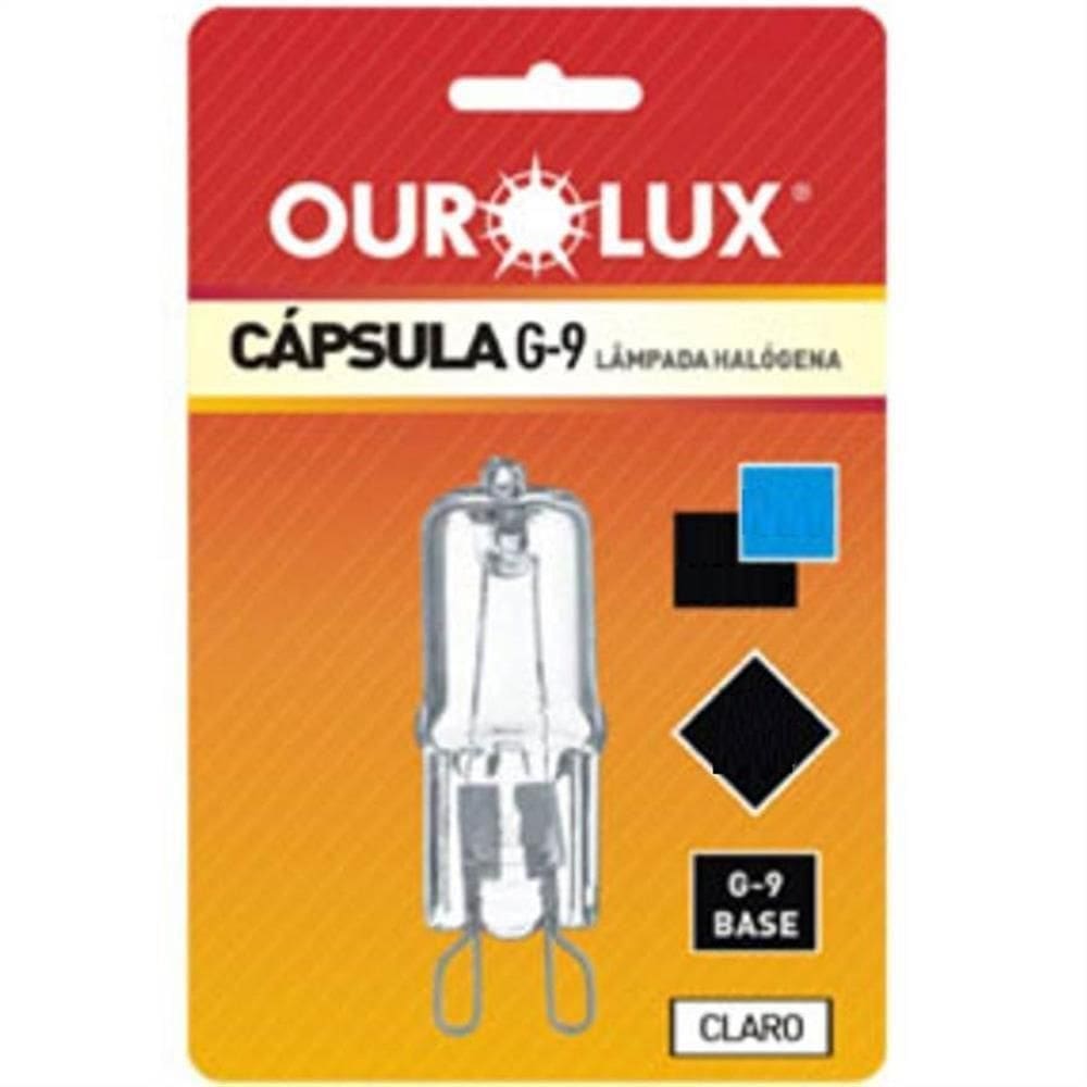 Lampada Halogena Ouropin G9 60w 127v Clara - 01326 - Ourolux Lamp.halogena Ouropin G9 60w 127v Clara 01326