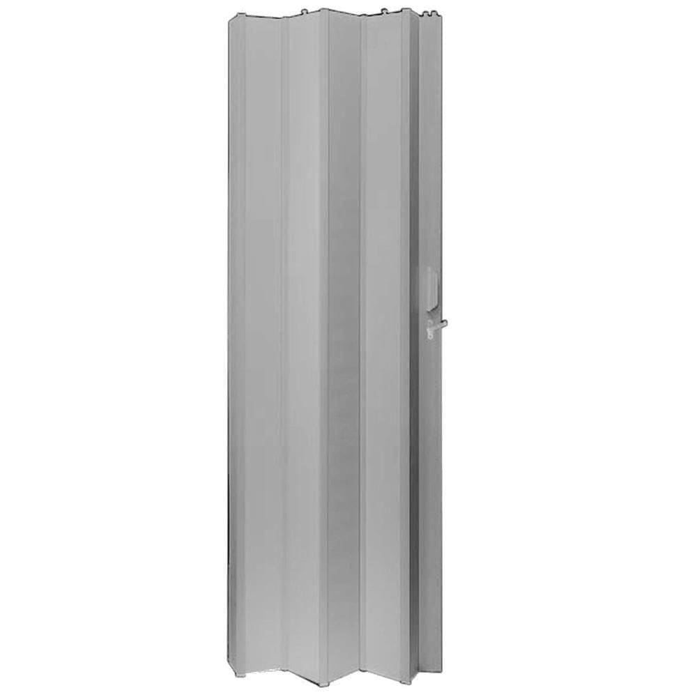 Porta Sanfonada Pvc 210x70cm Cinza - 400187-500700 - Fortlev Porta Sanfonada Pvc 2,10 X 70 Cinza Fortlev
