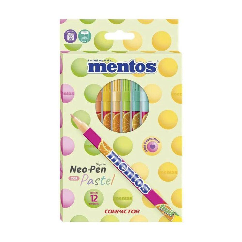 Caneta hidrográfica Neo Pen Mentos com 12 unidades Compactor