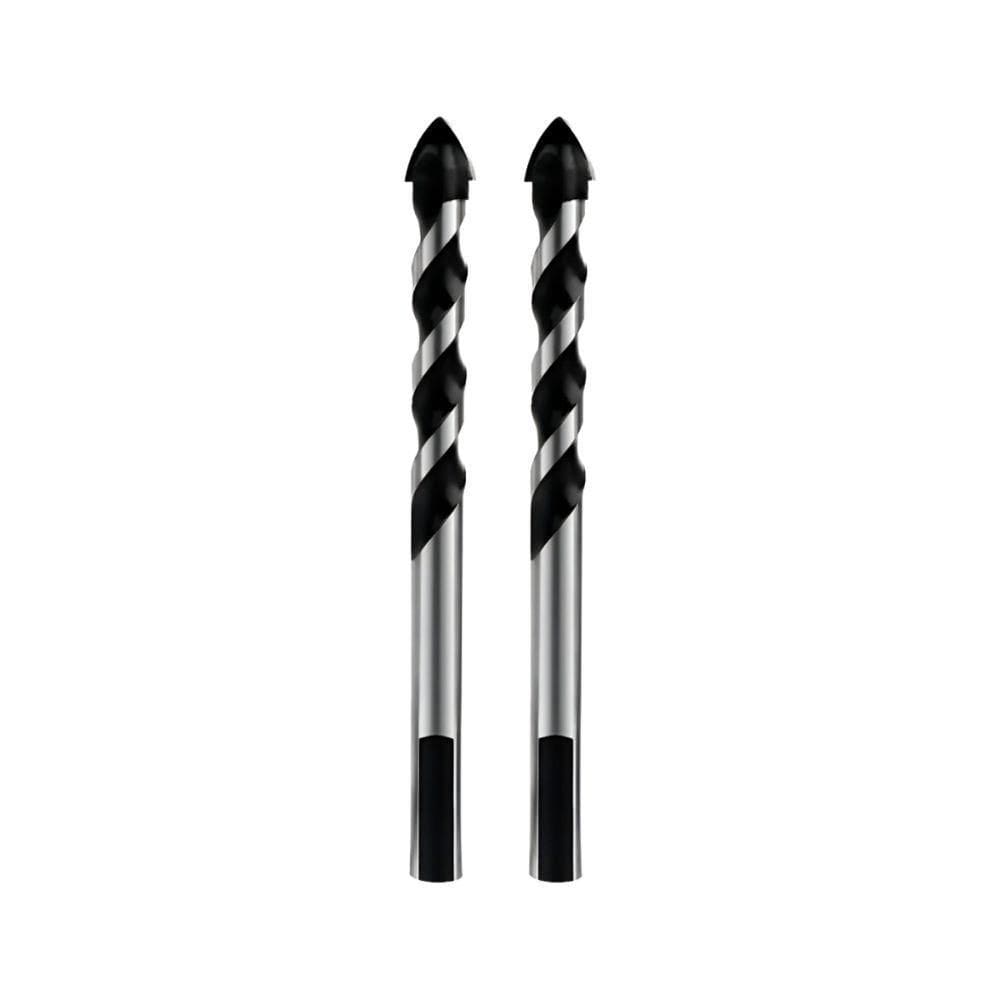 Kit 2 Broca 8mm Multiuso Multimaterial Fura Tudo Vidro Porcelanato Cerâmica Madeira Concreto Multifuncional