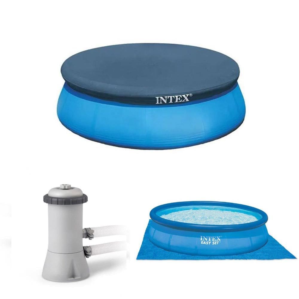 Kit Manutenção de Piscina Inflável Filtro 2.006 L/h 220v Capa 366 Cm Forro