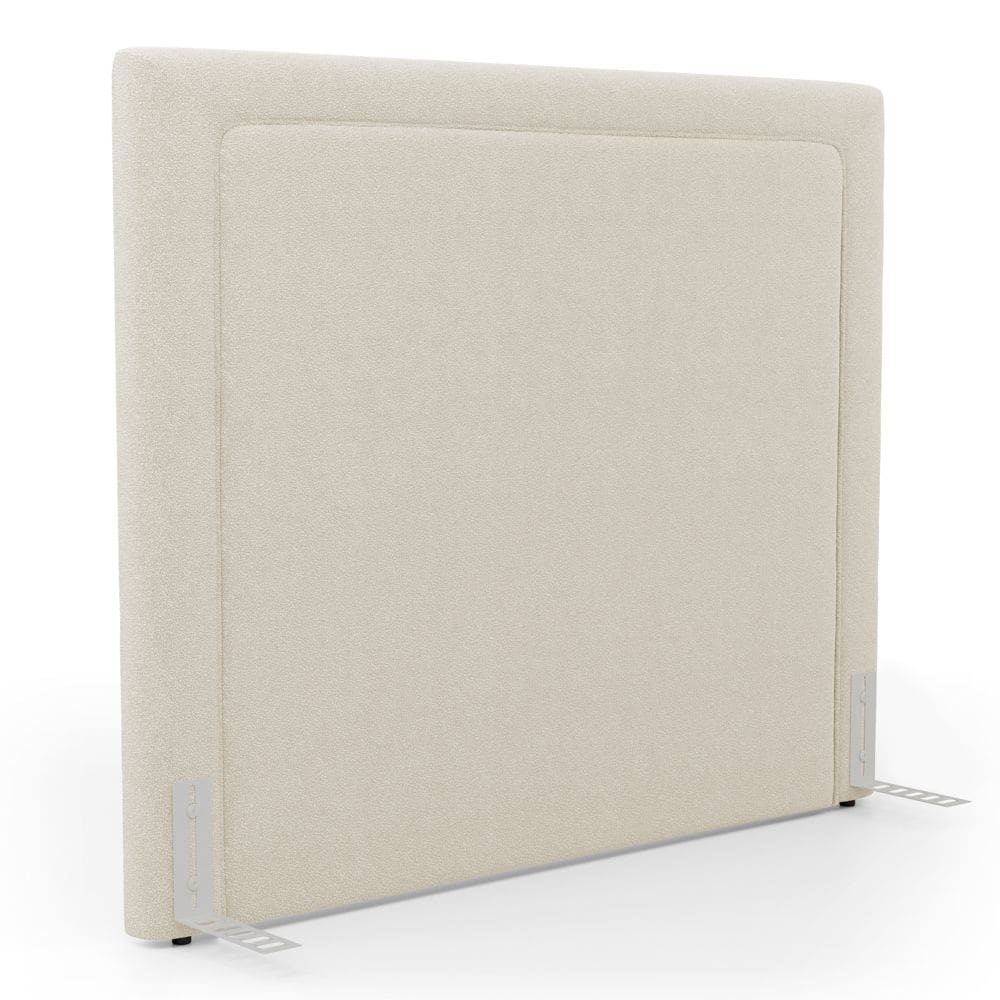Cabeceira Cama Box Casal Padrão Alba 140cm com Frame Bouclé Bege - Abmaza