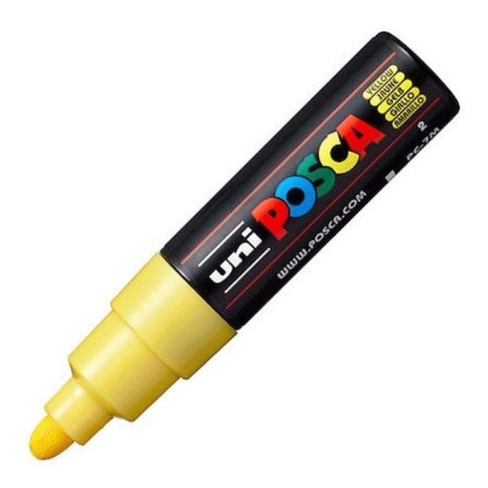 Caneta Posca PC-7M amarelo Uni-Ball