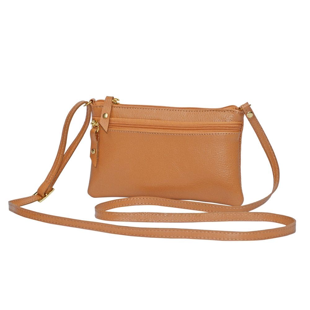 Bolsa Pequena em Couro Feminina Transversal Tiracolo Lateral