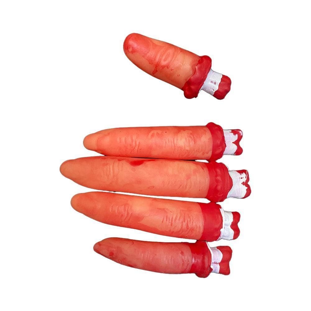 Dedos Decepados Falsos Com 5Und Decoração Halloween