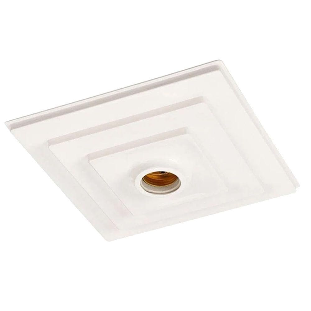 Plafon Quadrado Branco Pq 20cm - 859001-500 - Pavilonis Plafonier Pq Branco Diam.20cm Vialux - 859001-500 - Pavilonis