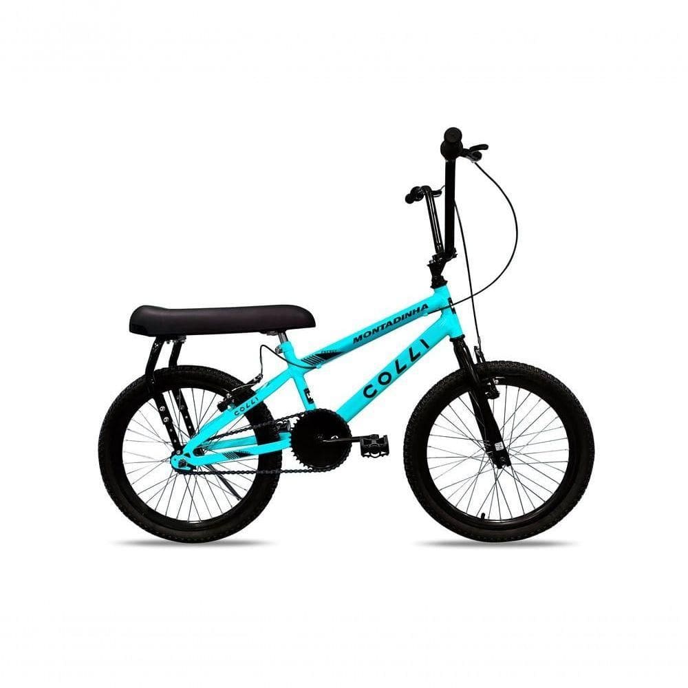 Bicicleta Colli Montadinha Aro 20 Selim Mobik Bagageiro Cor Amarelo Neon Tamanho Do Quadro 12