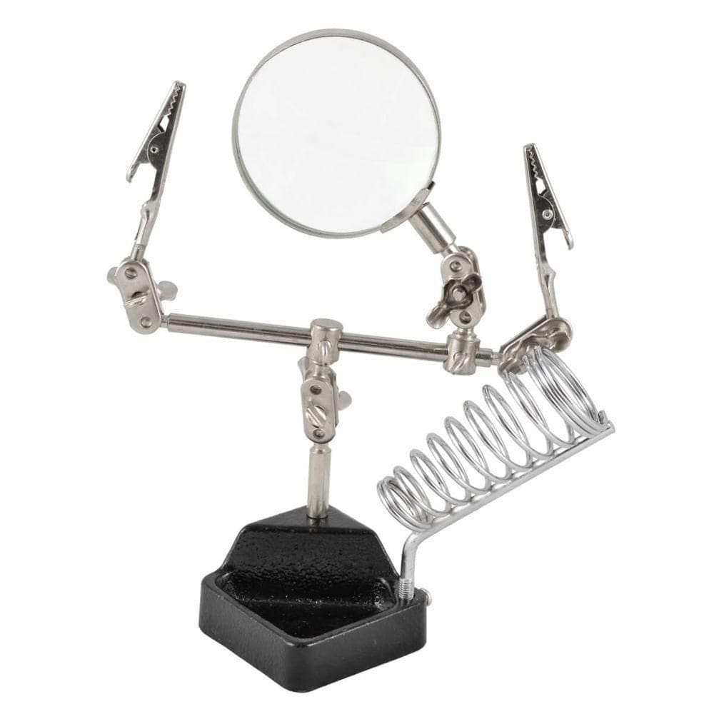 Lupa Com Garra E Suporte Para Ferro De Solda - 0ad - Eda