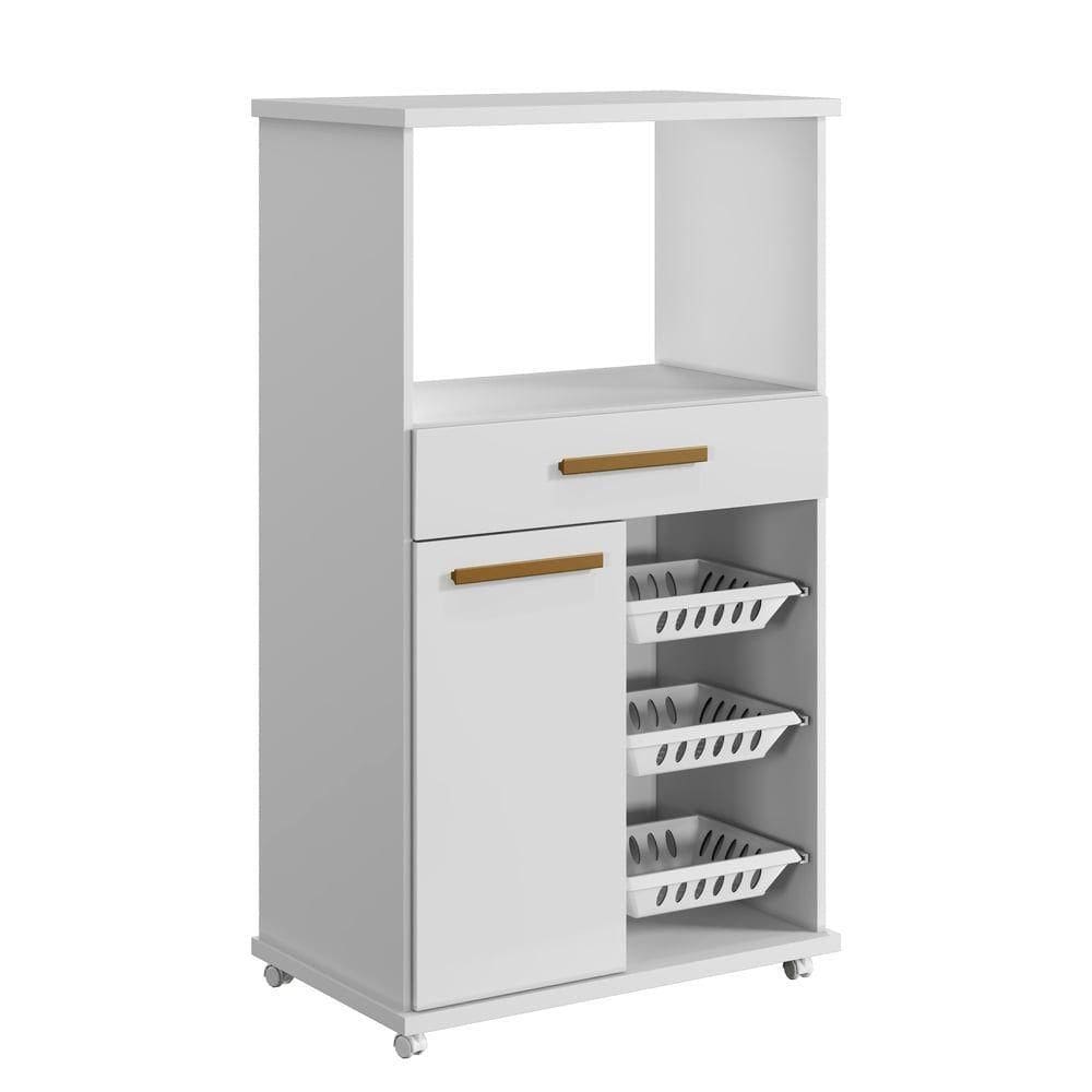 Fruteira Fortaleza 3 Cesto Arte Moveis Branco