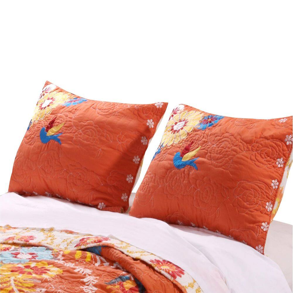 Capa de almofada decorativa Benzara King 91 cm com bordado acolchoado