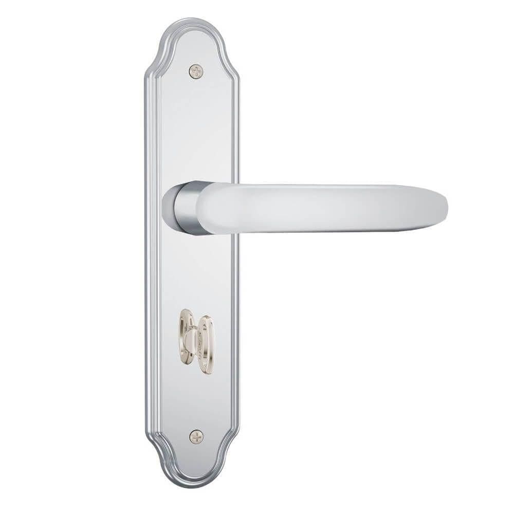 Fechadura 823-11 Para Banheiro Com Acabamento Cromado E Espelho De Aço Inox - 33258 - Stam