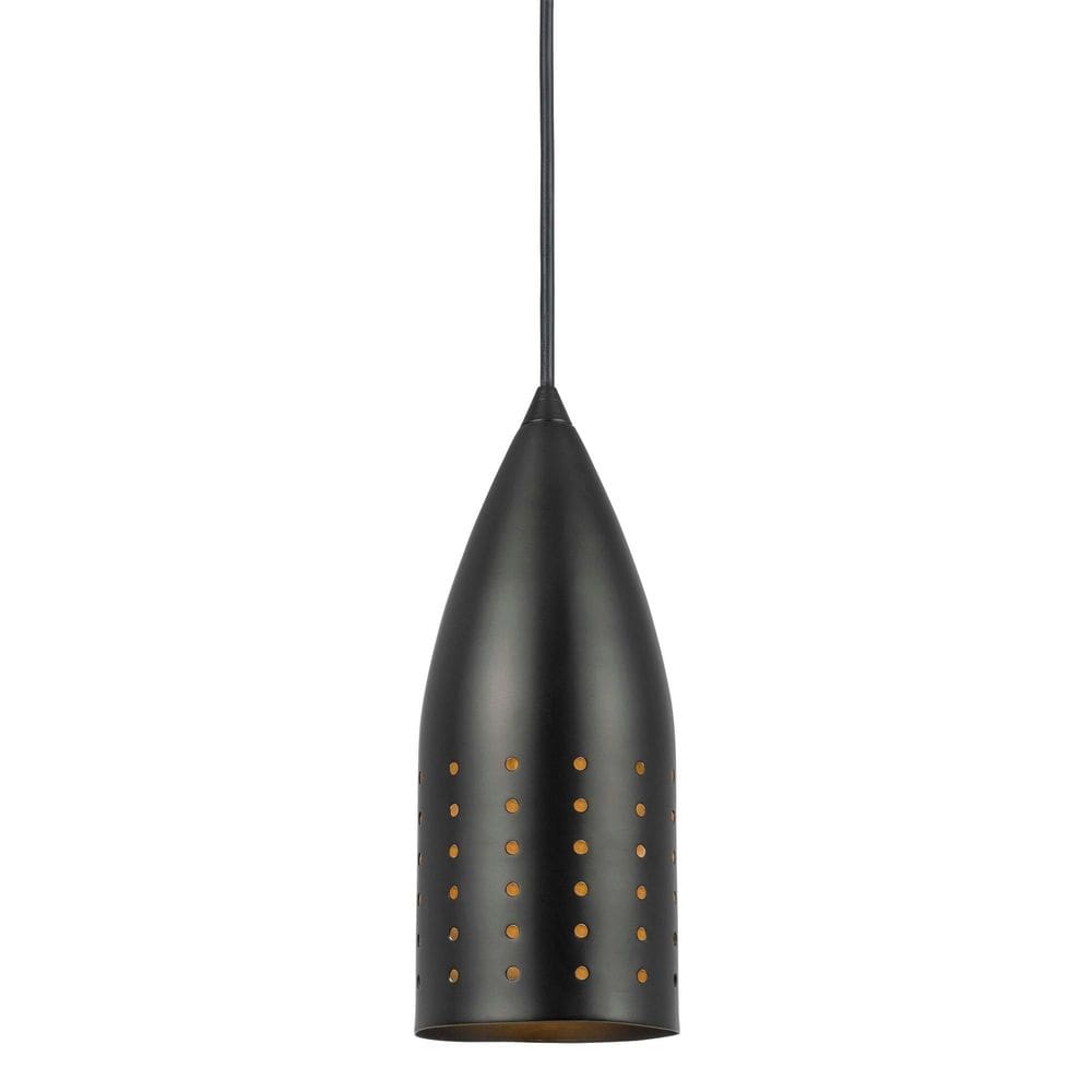 Luminária pendente Benzara BM295968 Sombra redonda de metal de 10 cm