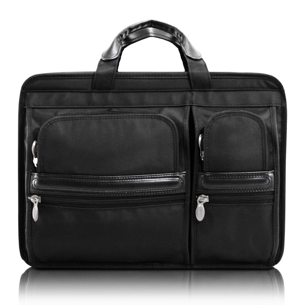 Maleta para laptop McKlein P Series Hubbard 15” preta de nylon