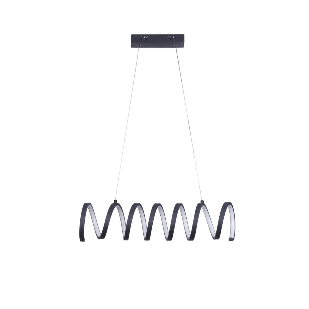 Luminária pendente de teto Benzara Aluminium Spiral 23”