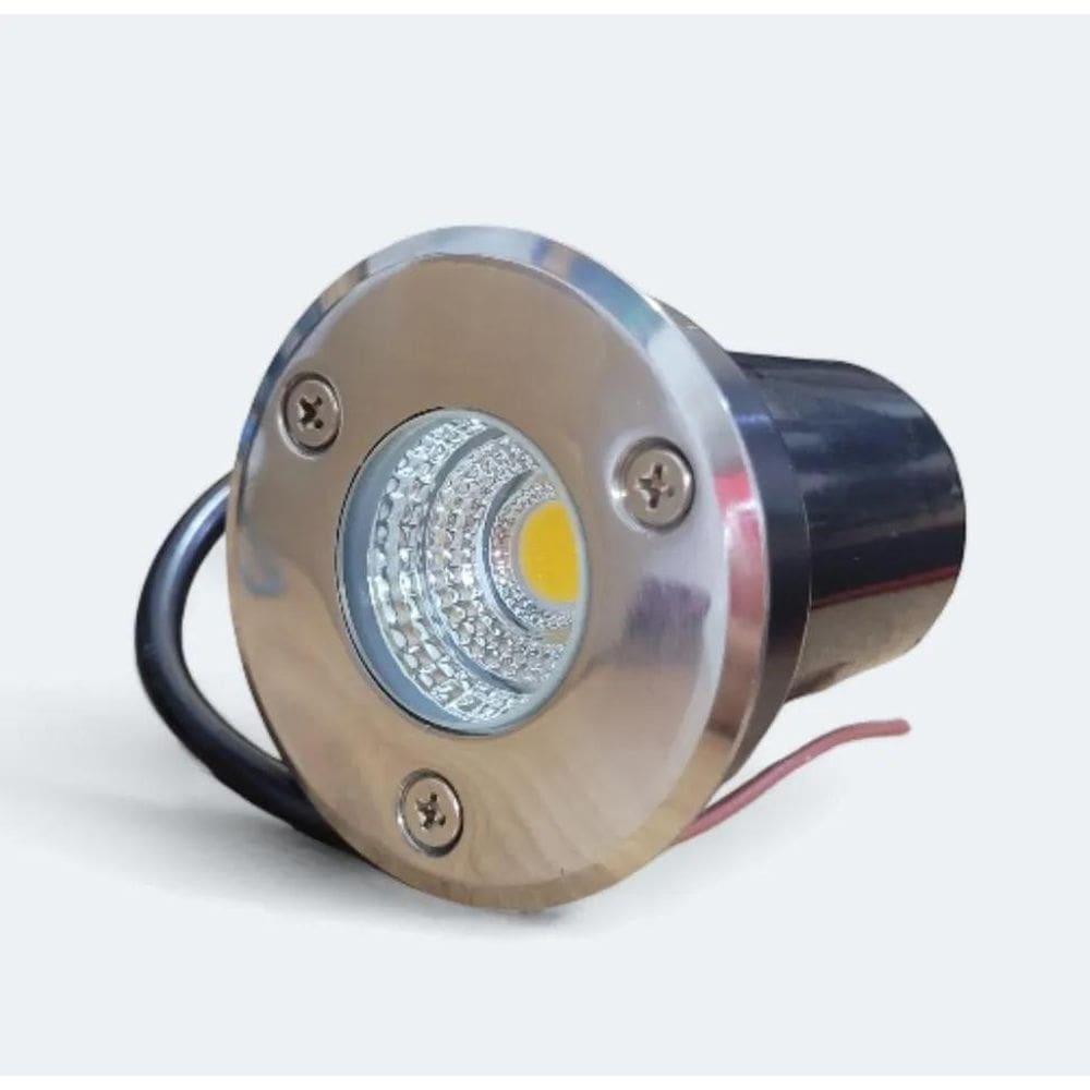 10X Balizador Cob 3W Blindado Luminária Chão Piso Jardim Cú