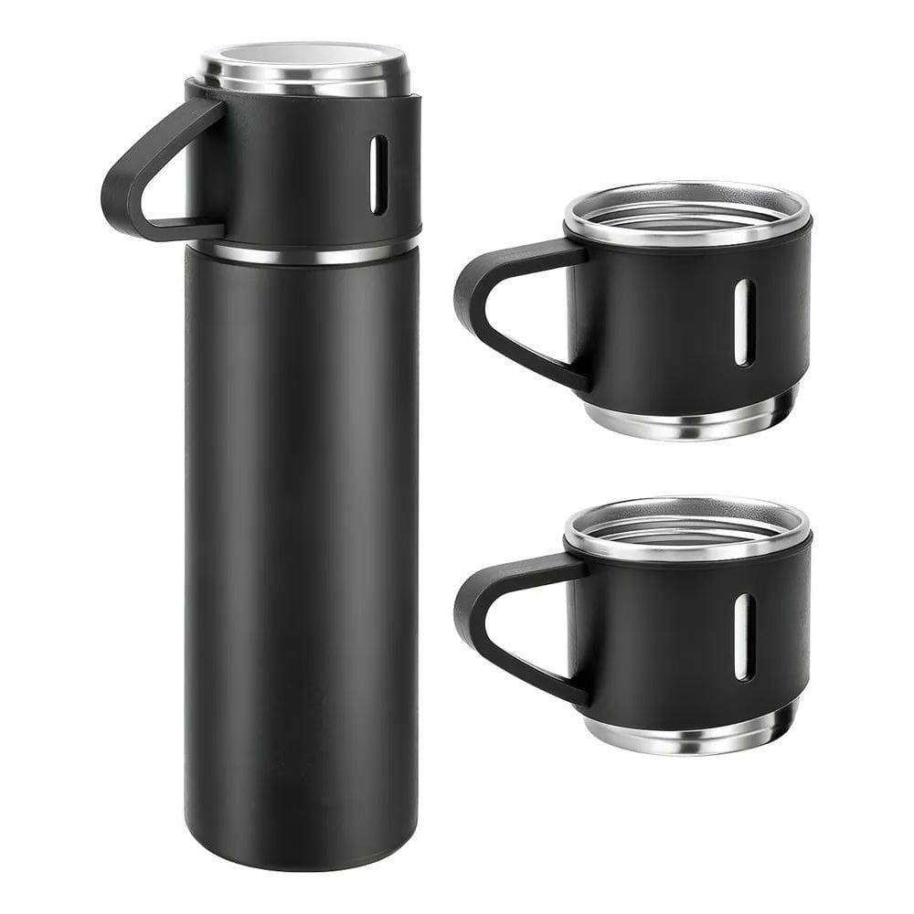 10X Caneca Kit Garrafa Térmica Vacuum Bottle Inox 500Ml + 3