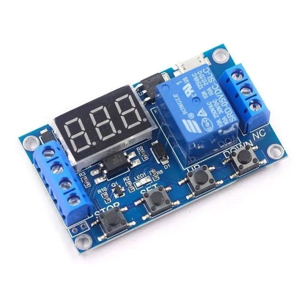 10X Relé Temporizador Digital Ajustável Delay Timer Chocade