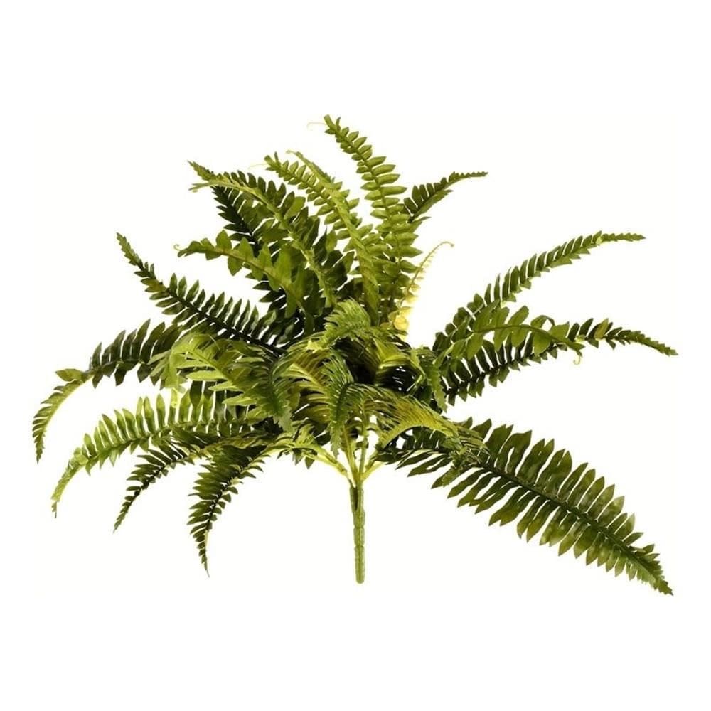 Planta artificial Vickerman Boston Fern Bush 48 cm verde Conjunto 3
