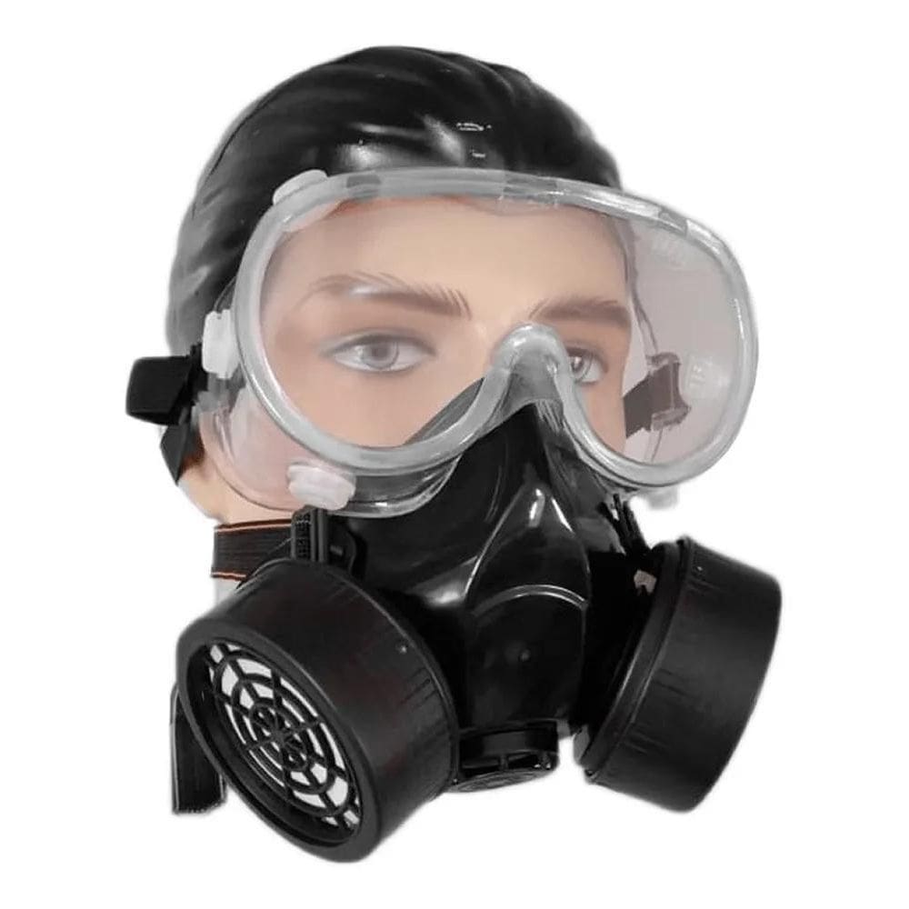10X Kit Máscara Respiratória Com 2 Filtros Gases Ácidos + Ó