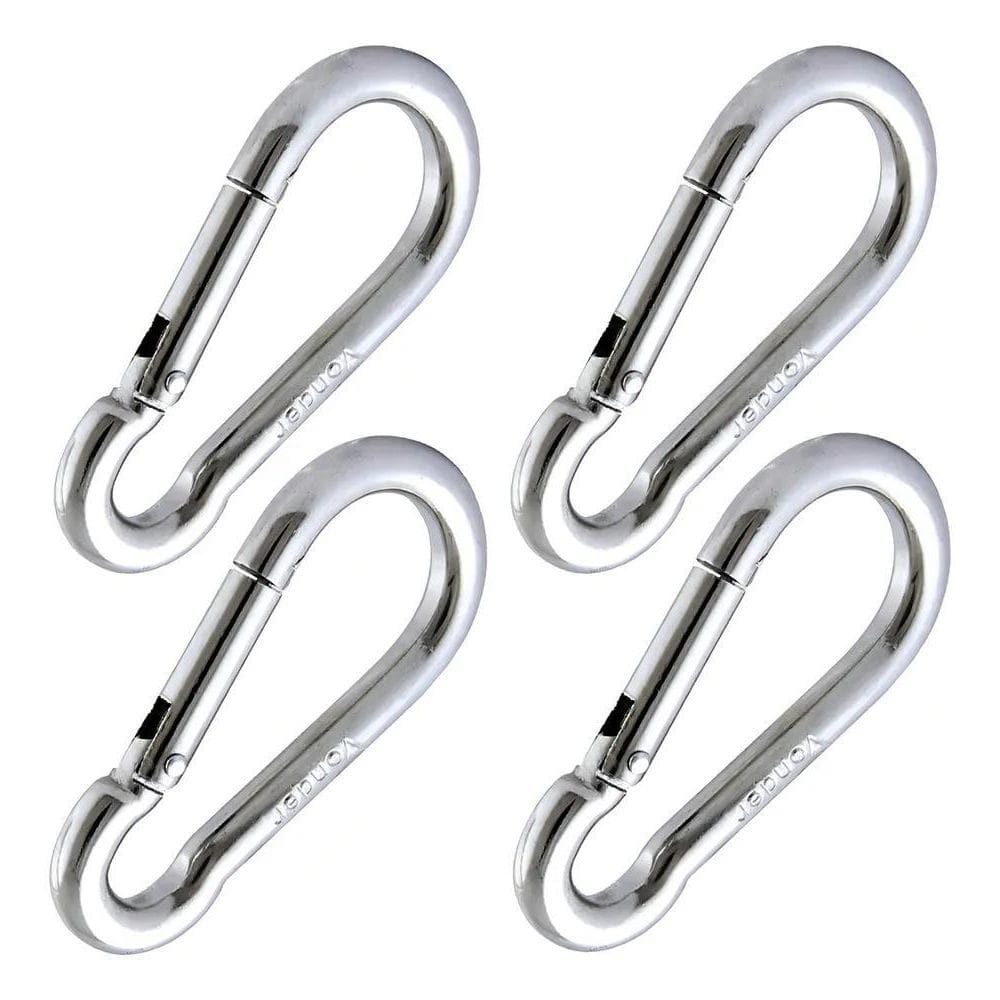 10X Mosquetão 8Cm Academia Profissional Suporta 230Kg 4 Uni