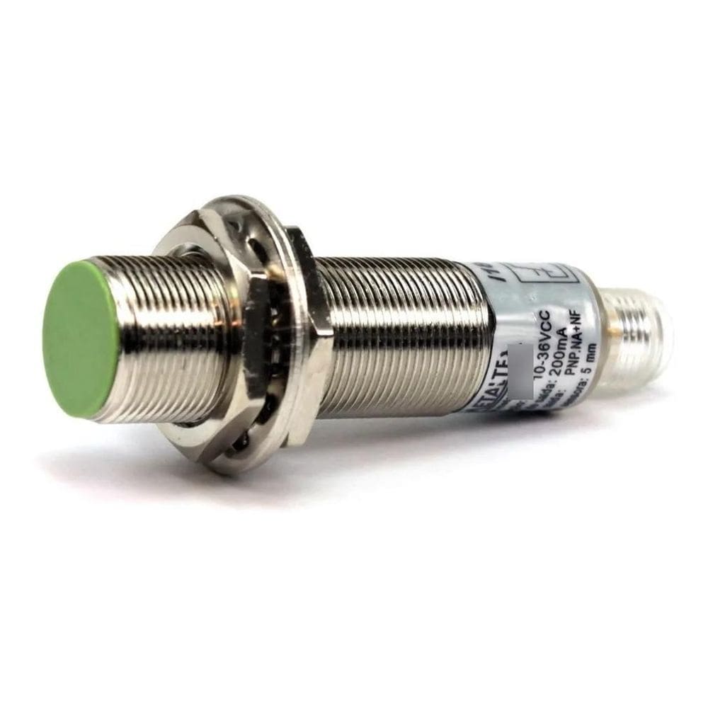 10X Sensor Indutivo M18 5Mm 10-30Vcc 1Na+1Nf Pnp Conect. I1