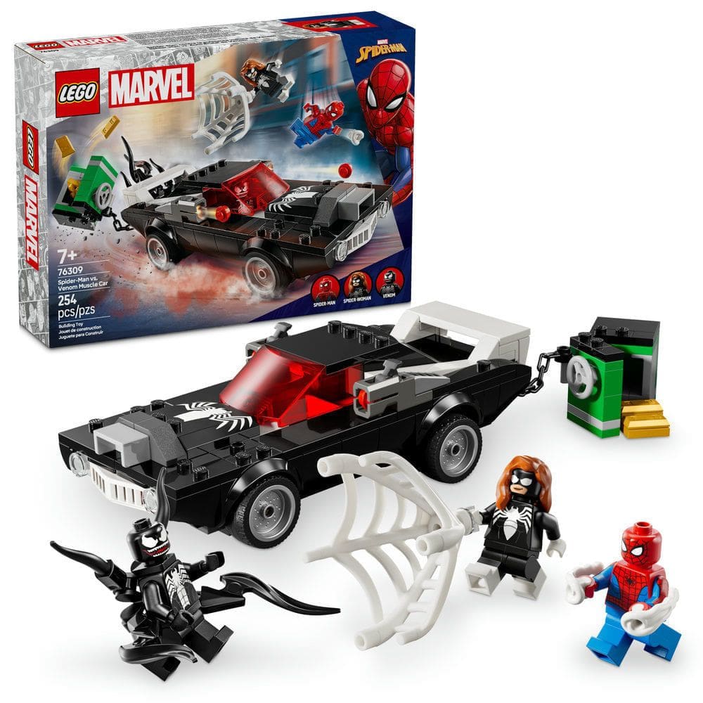 Blocos de Montar - Homem-Aranha vs Carro Musculado do Venom LEGO DO BRASIL