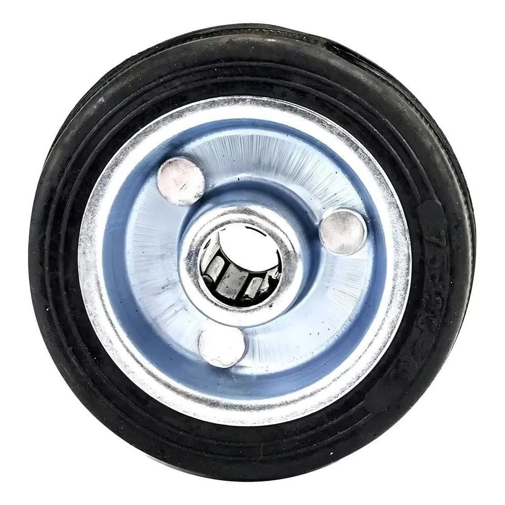 10X Roda Borracha 4 Polegadas Rolamento Rolete Até 65Kg
