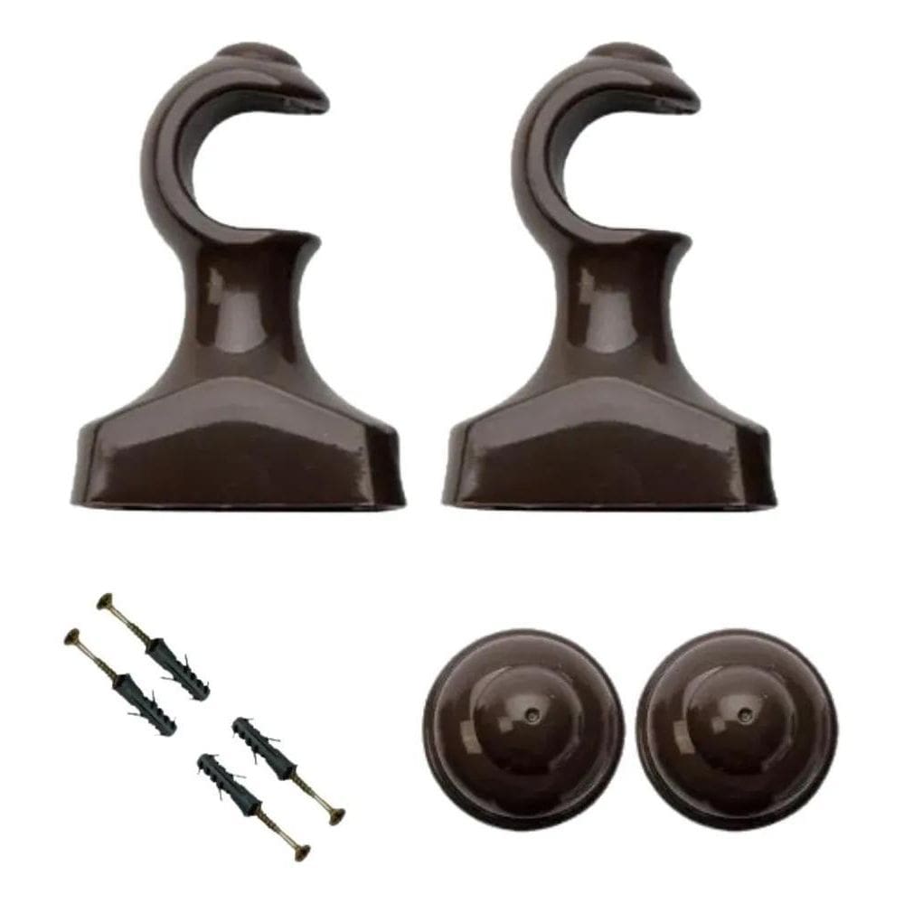10X Kit Suporte Para Varão De Cortina 29Mm  Rei