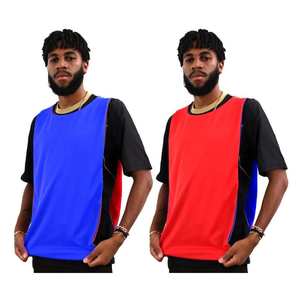 10X Coletes Kit Futebol Colete Jogo Com Face Dupla Treino 1