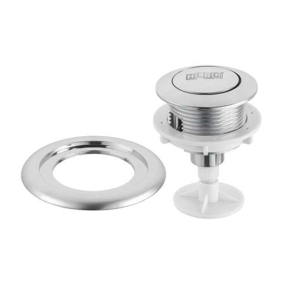 Botão Acionamento Caixa Acoplada Cromado Herc - Peça De Reposição